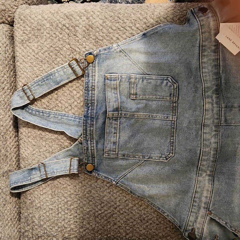 Jean overall shorts
